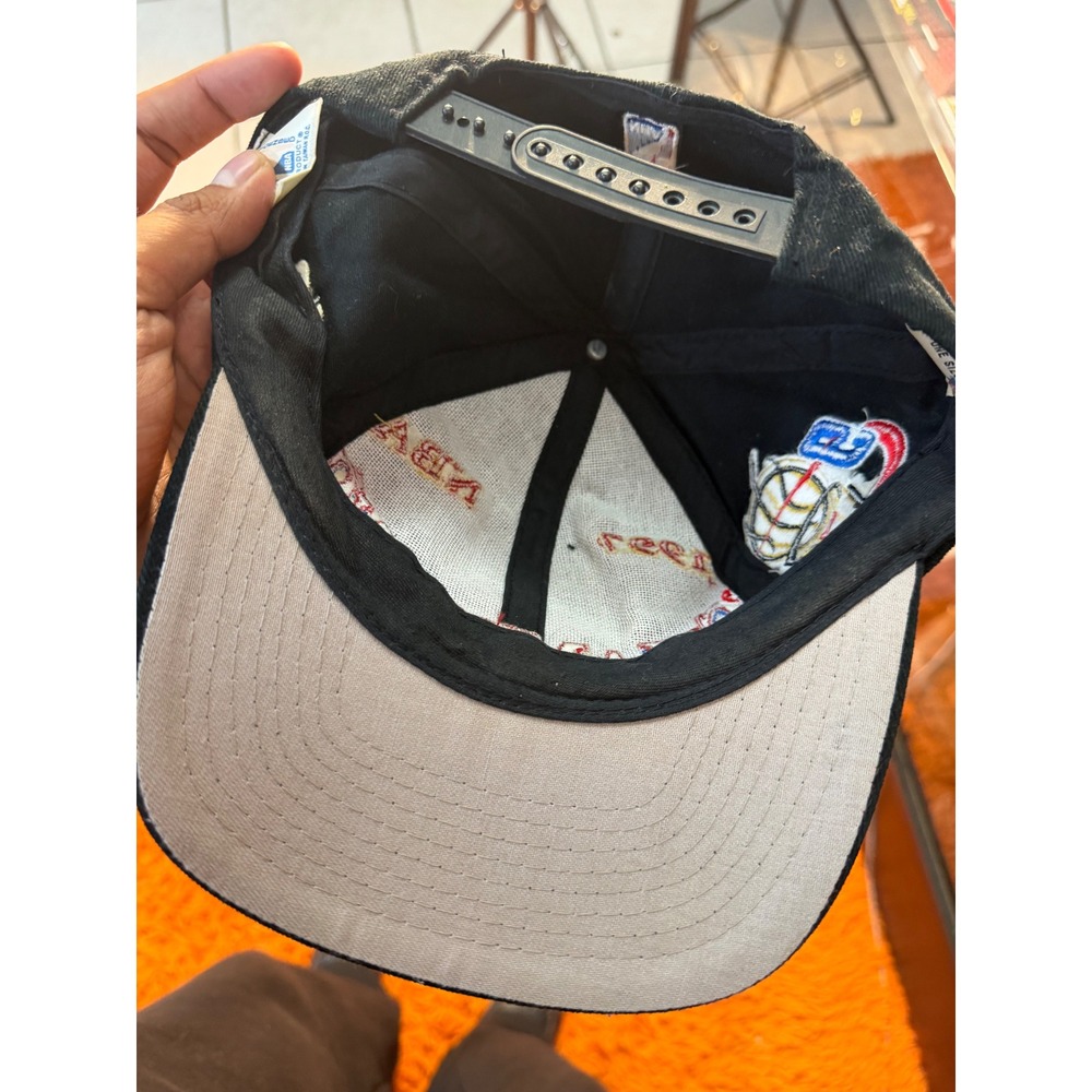 Vintage NBA Philadelphia 76ers Snapback Hat Black 90s Retro Logo Cap One Size - Picture 5 of 6